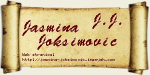 Jasmina Joksimović vizit kartica